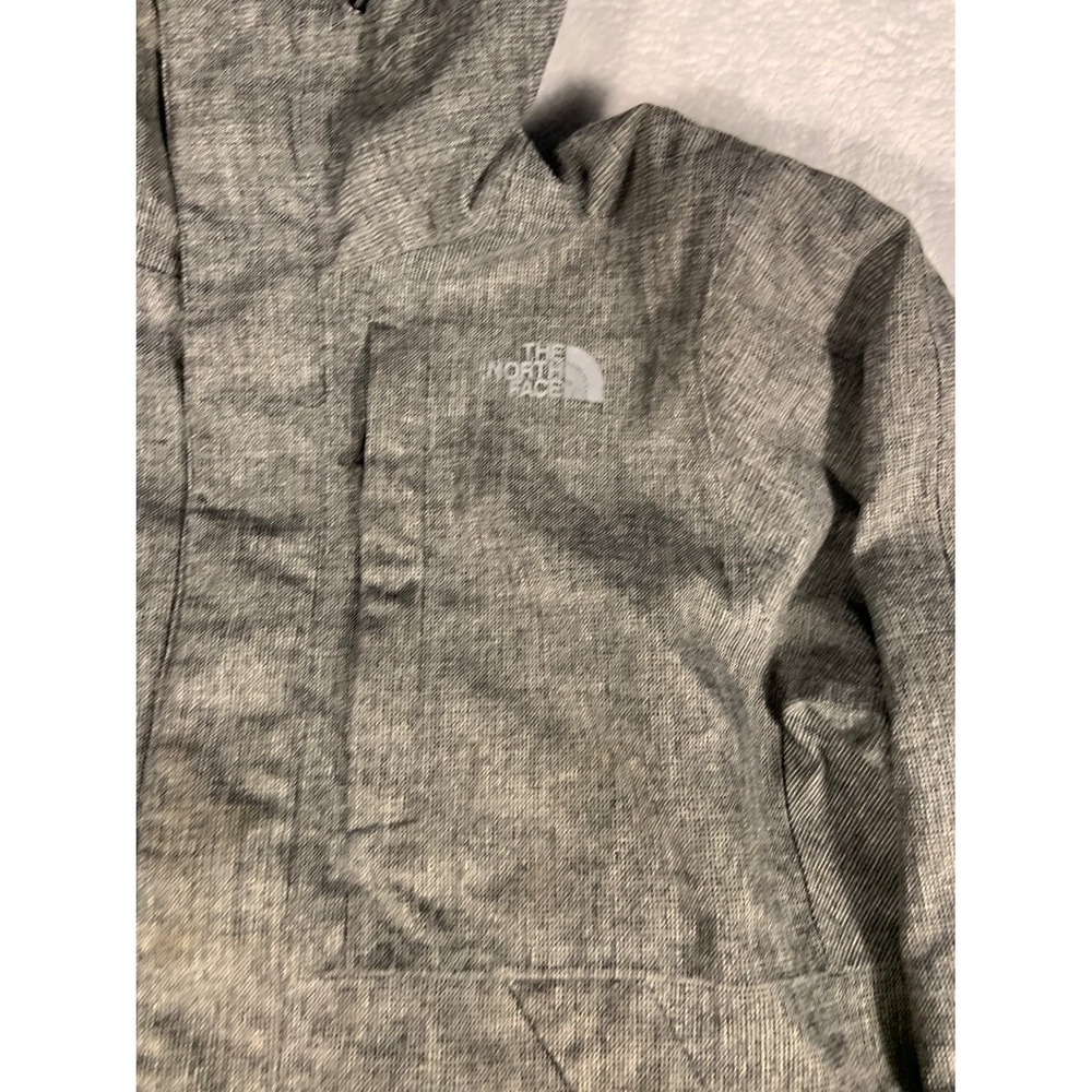 The North Face Skiing Jacket DryVent Mens L Gray Full Zip Embroidered Hooded - Picture 3 of 11